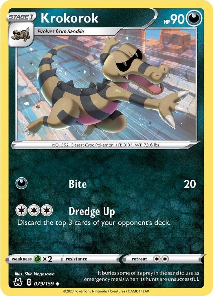 Krokorok #79 Pokemon Crown Zenith