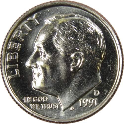 1991 D Coins Roosevelt Dime