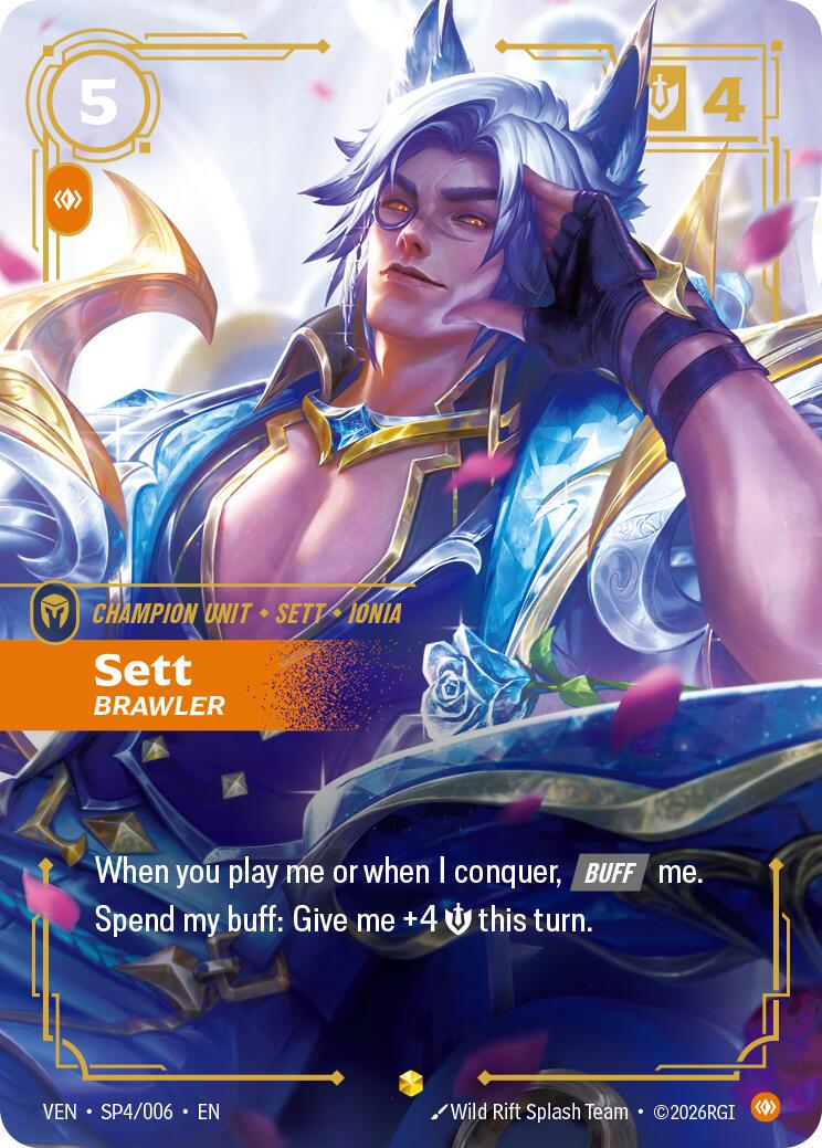 その他 Riftbound Sett VEN SP4/006 Sett, Brawler [Foil] #SP4 Prices | Riftbound Vendetta