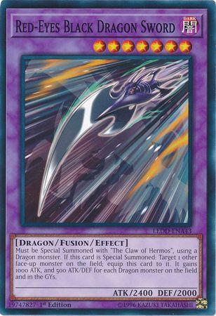 Red-Eyes Black Dragon Sword LEDD-ENA43 YuGiOh Legendary Dragon Decks