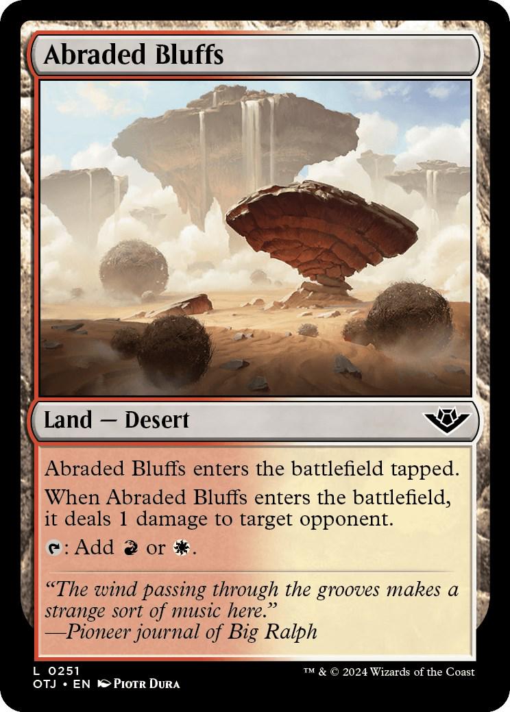 Abraded Bluffs #251 Magic Outlaws of Thunder Junction