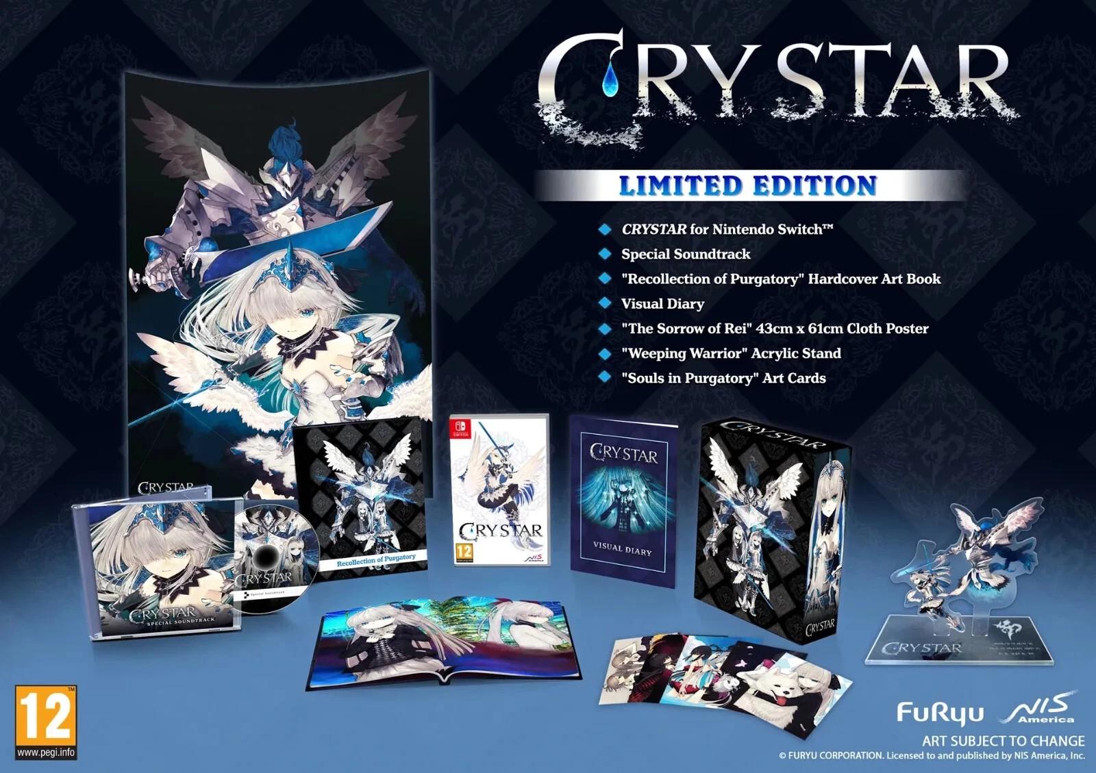 Carátula de Crystar Limited Edition para Switch (edición PAL España)