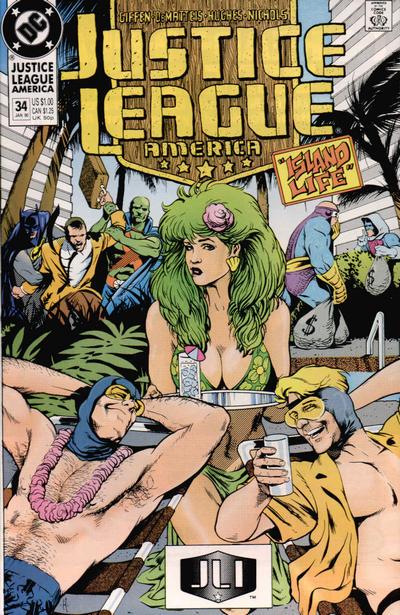 Justice League of America #34 (1990) Comic Books Justice League of America