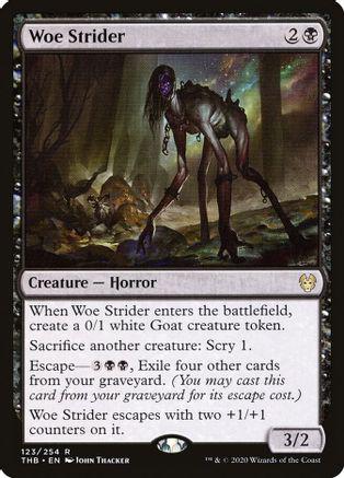 Woe Strider 1x FOIL THB MTG Theros Beyond Death Rare MINT black Woe Strider 1x FOIL THB MTG Theros Beyond Death Rare MINT black