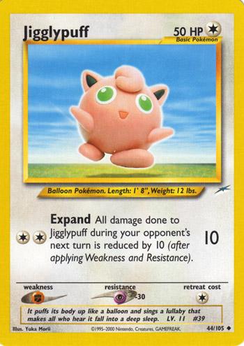 Jigglypuff #44 Pokemon Neo Destiny