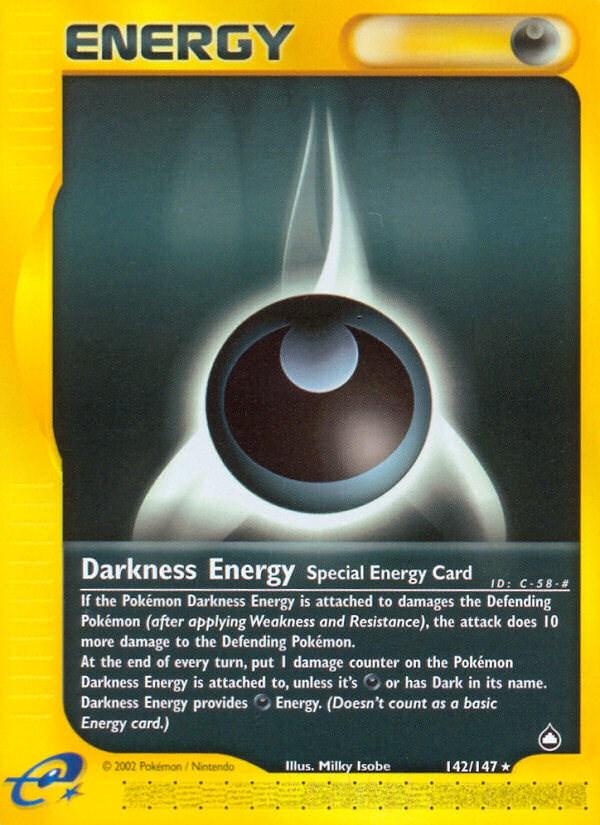 Darkness Energy #142 Pokemon Aquapolis