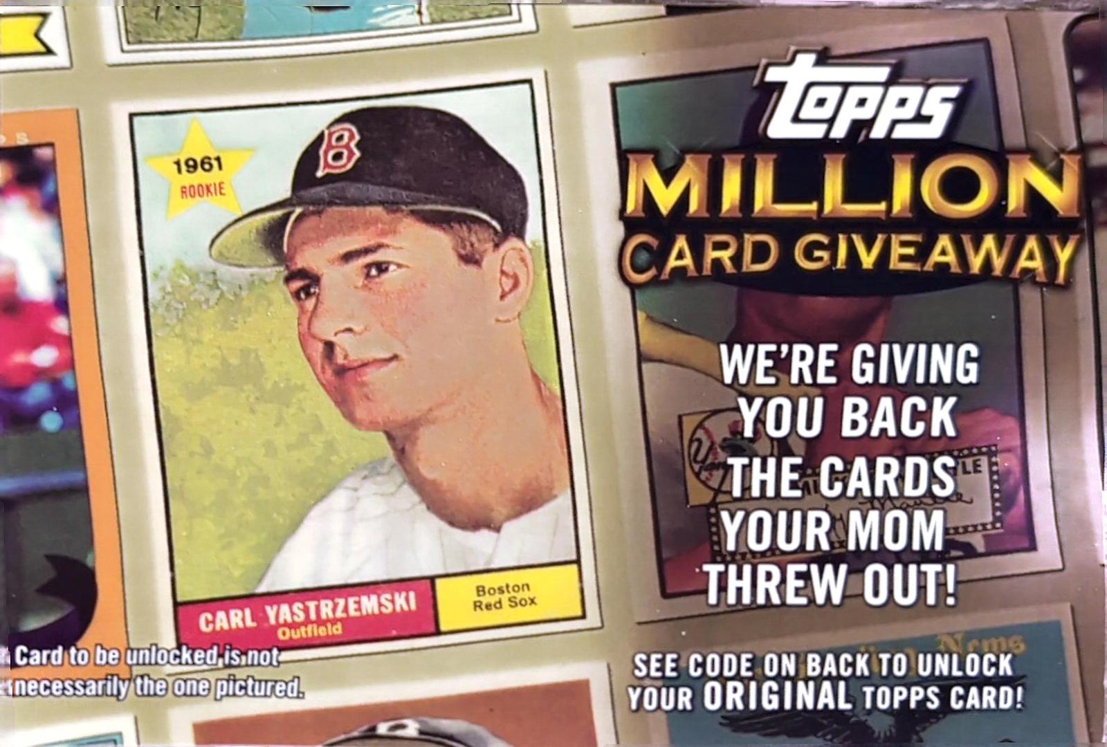 Carl Yastrzemski #TMC-29 Baseball Cards 2010 Topps Million Card Giveaway Code Card