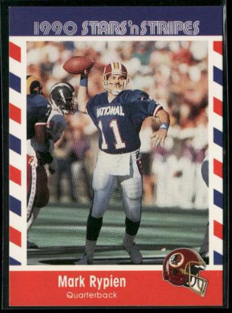 Mark Rypien #41 Football Cards 1990 Asher Candy Stars 'n Stripes