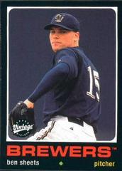 Correct Front Image | Ben Sheets Baseball Cards 2002 Upper Deck Vintage