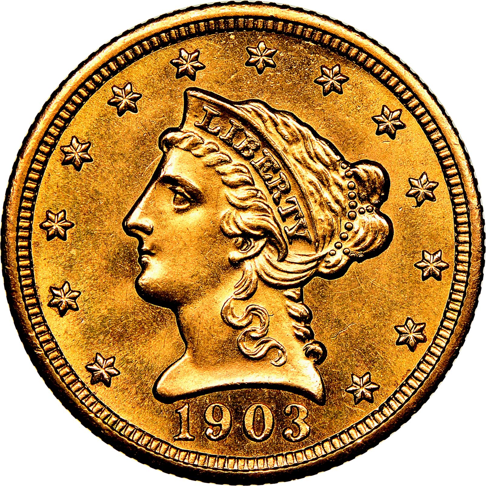 1903 Coins Liberty Head Quarter Eagle