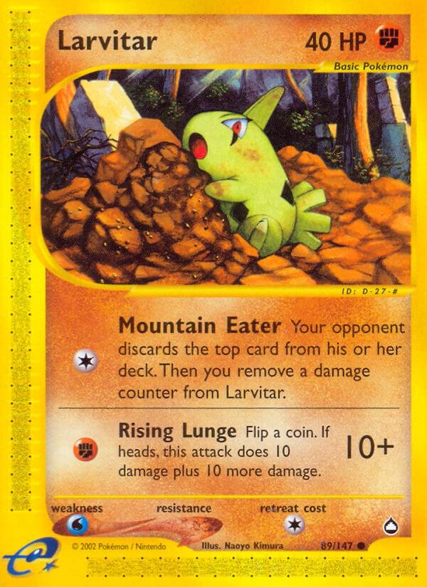 Larvitar #89 Pokemon Aquapolis