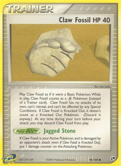 Claw Fossil #90 Pokemon Sandstorm