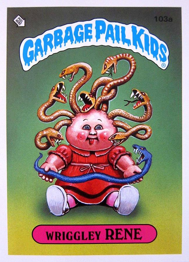 Wriggley RENE #103a 1986 Garbage Pail Kids