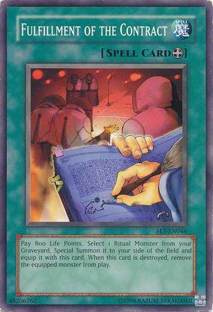 Fulfillment of the Contract FET-EN046 YuGiOh Flaming Eternity