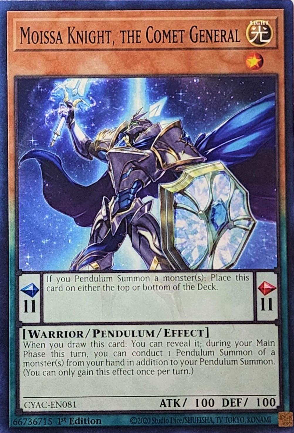 Moissa Knight, the Comet General CYAC-EN081 YuGiOh Cyberstorm Access