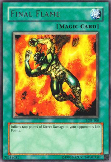 Final Flame LOB-100 YuGiOh Legend of Blue Eyes White Dragon