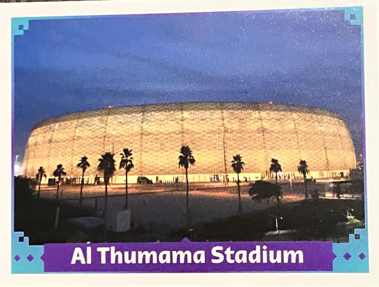 Al Thumama Stadium #FWC10 Soccer Cards 2022 Panini World Cup Qatar Stickers