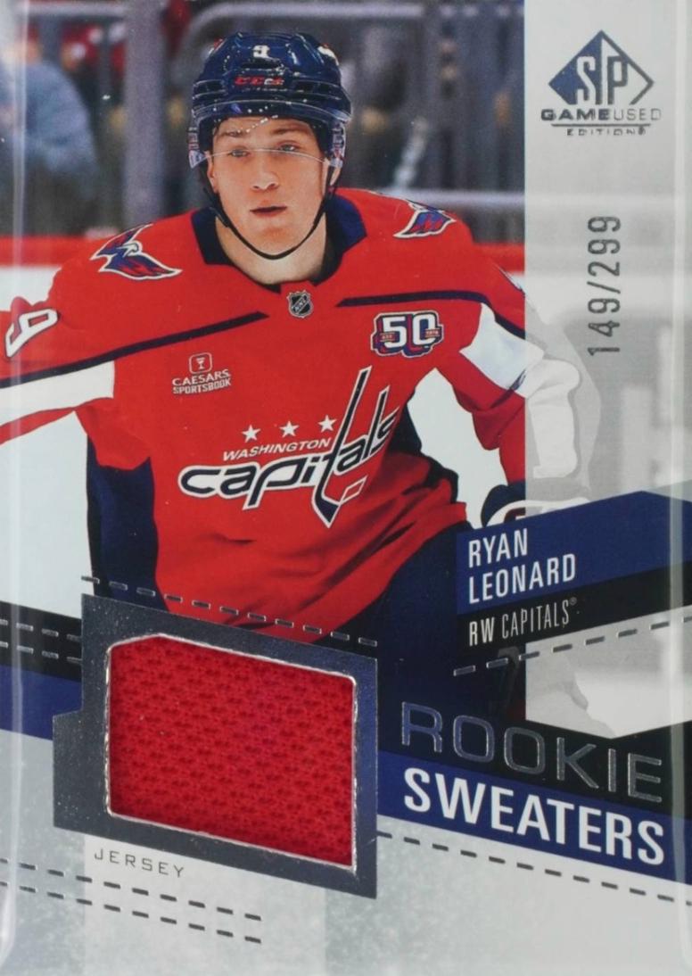Ryan Leonard #RS-RL 2025-26 SP Game Used Hockey Rookie Sweaters