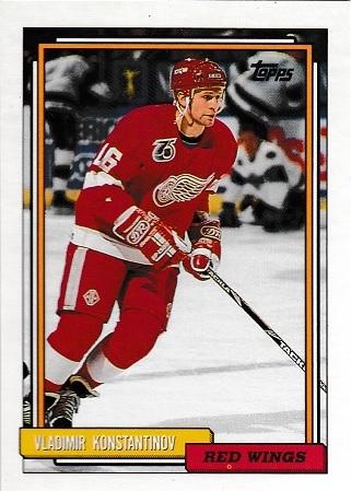 Vladimir Konstantinov #165 Hockey Cards 1992 Topps