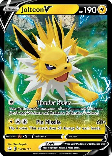 Jolteon V #SWSH151 Cover Art