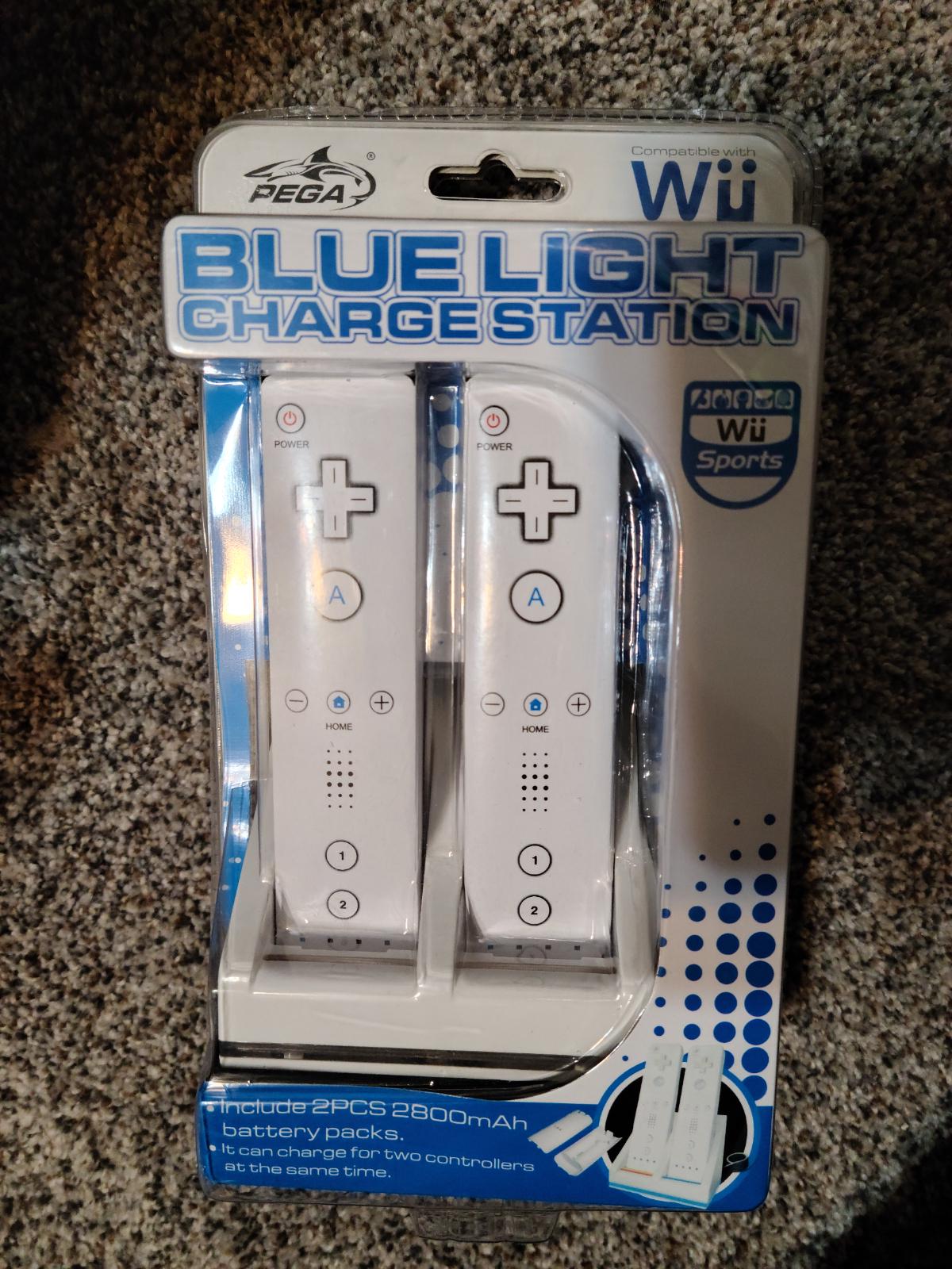 Blue Light Charge Station Wii
