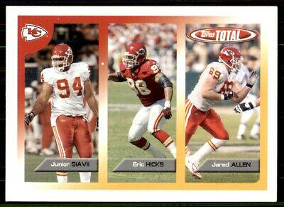 Junior Siavii, Eric Hicks, Jared Allen #15 Football Cards 2005 Topps Total