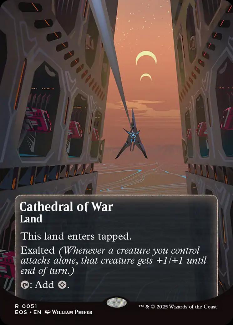 Tap to enlarge Cathedral of War – Poster Borderless, Magic Edge of Eternities Stellar Sights