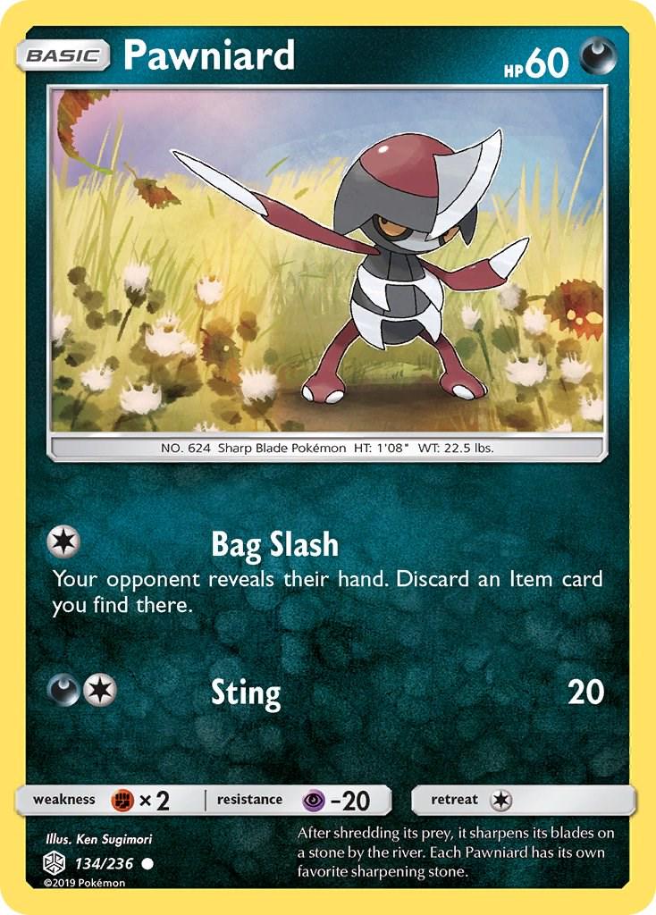 Pawniard #134 Pokemon Cosmic Eclipse
