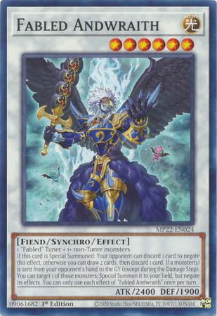 Fabled Andwraith MP22-EN024 YuGiOh 2022 Tin of the Pharaoh's Gods Mega Pack
