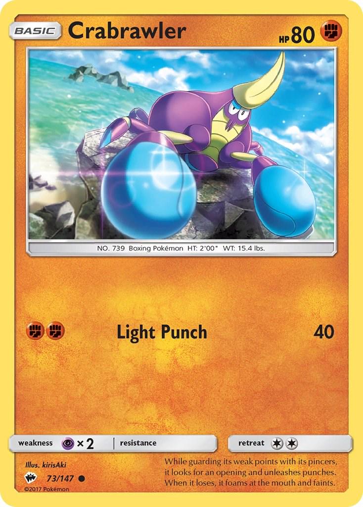 Crabrawler #73 Pokemon Burning Shadows