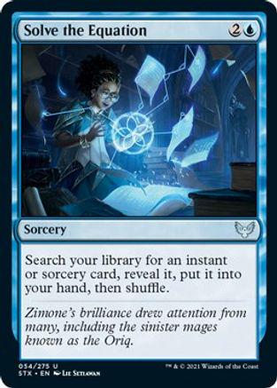 Solve the Equation Magic Strixhaven School of Mages