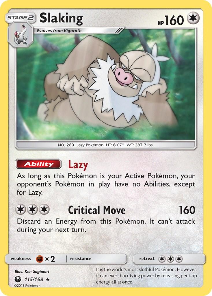 Slaking #115 Pokemon Celestial Storm