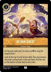 【残り1点】foil BE OUR GUEST 25/204 JA-1 Be Our Guest [Foil] #25 Prices | Lorcana First Chapter | Lorcana Cards