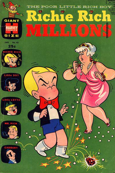 Richie Rich Millions #45 (1971) Comic Books Richie Rich Millions