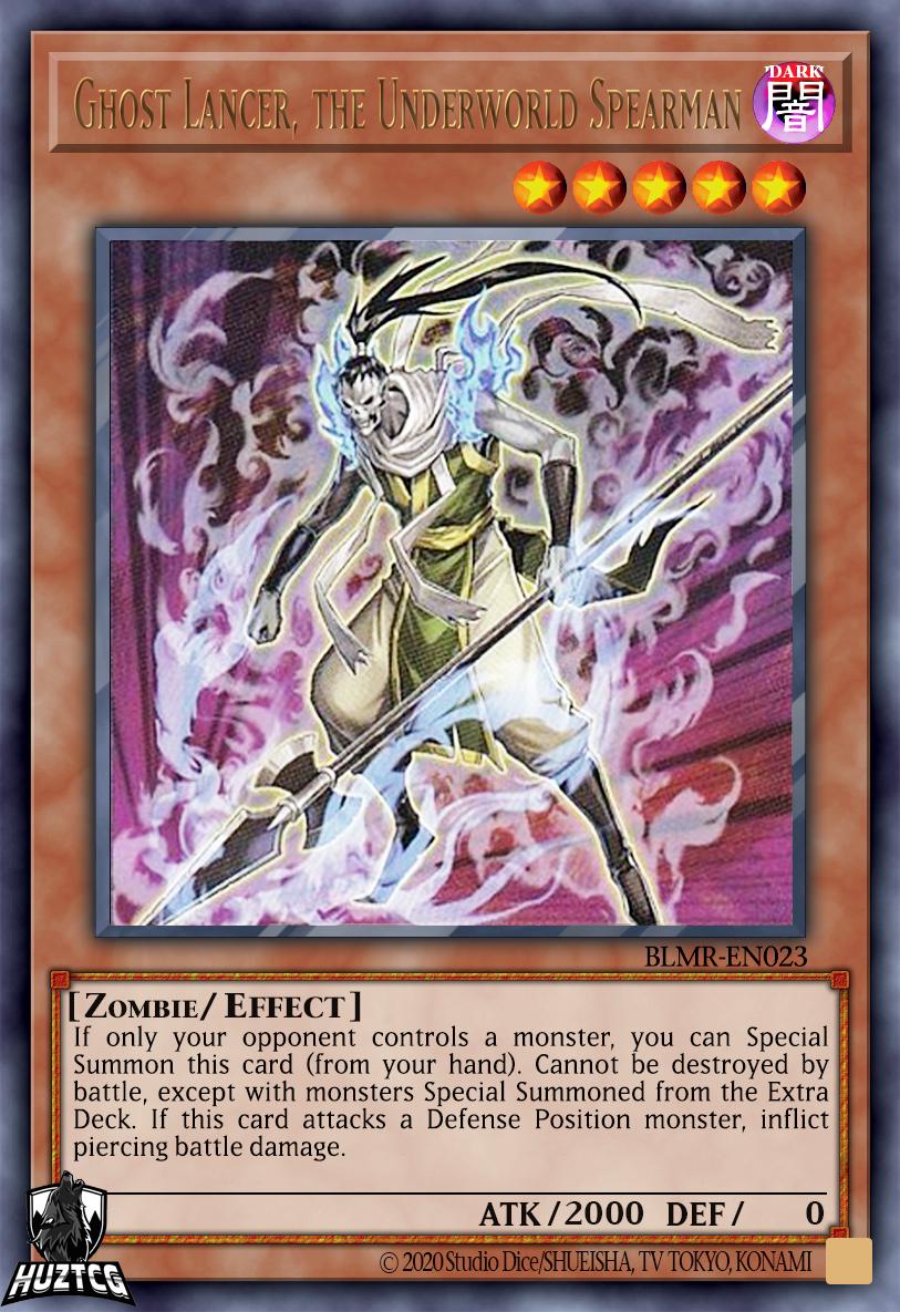 Ghost Lancer, the Underworld Spearman BLMR-EN023 YuGiOh Battles of Legend: Monstrous Revenge