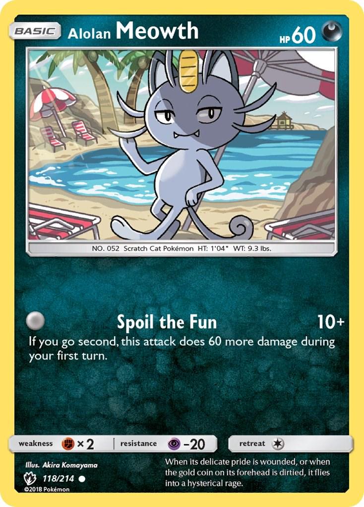 Alolan Meowth #118 Pokemon Lost Thunder