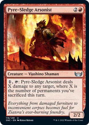 Pyre-Sledge Arsonist #118 Magic Streets of New Capenna