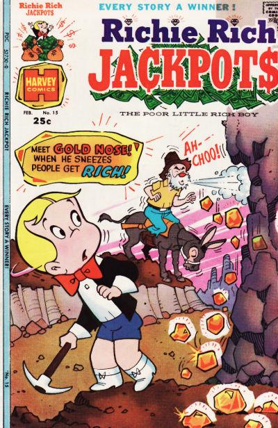 Richie Rich Jackpots #15 (1975) Comic Books Richie Rich Jackpots