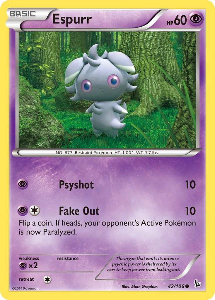 Espurr #42 Pokemon Flashfire