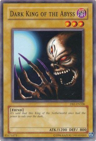 Dark King of the Abyss DB1-EN108 YuGiOh Dark Beginning 1