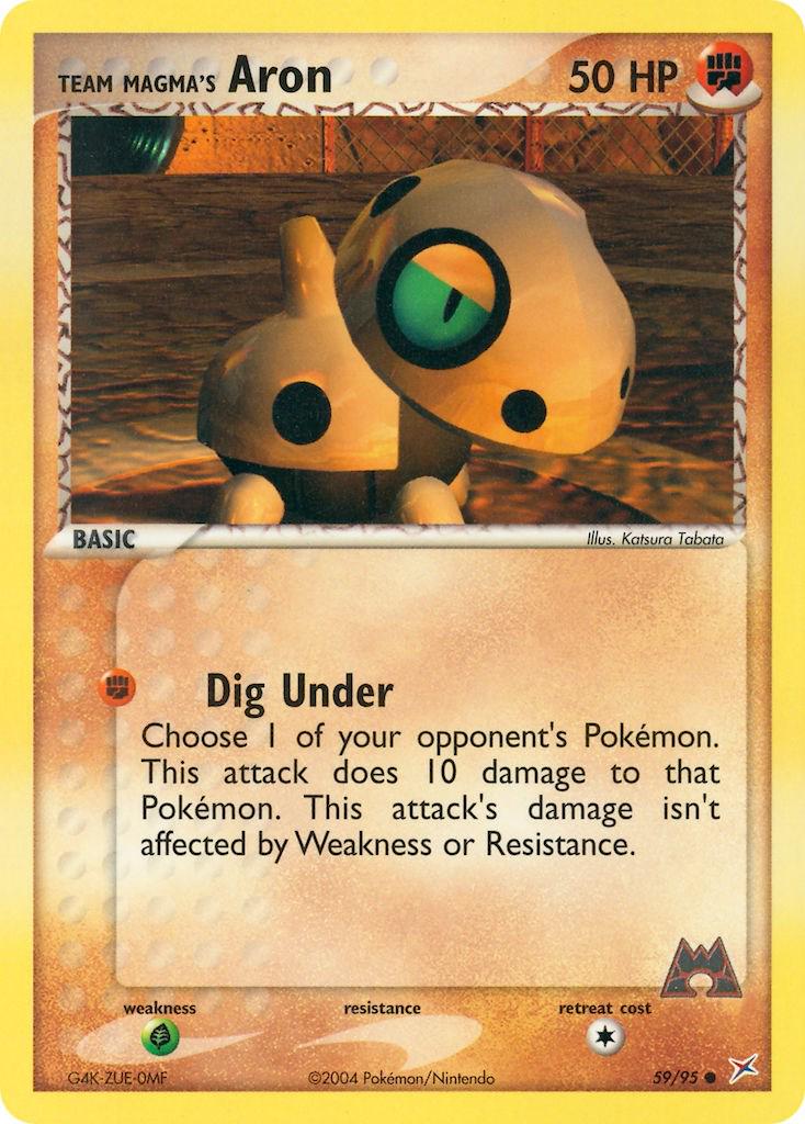 Aron #59 Pokemon Team Magma & Team Aqua