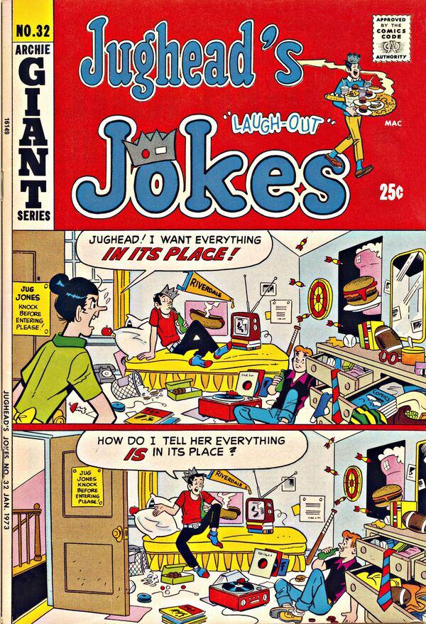 Jughead's Jokes #32 (1973) Comic Books Jughead's Jokes
