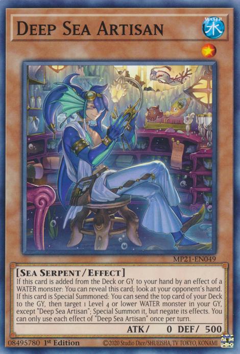 Deep Sea Artisan MP21-EN049 YuGiOh 2021 Tin of Ancient Battles Mega Pack