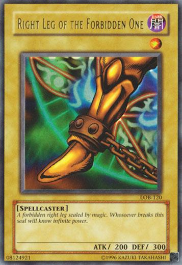 Right Leg of the Forbidden One LOB-120 Cover Art