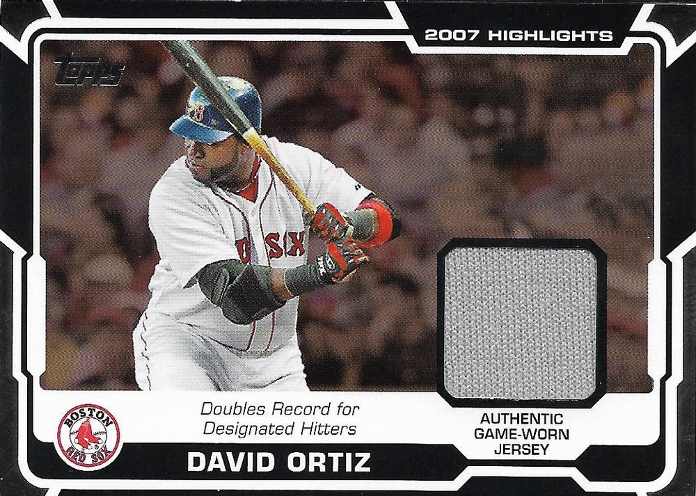 David Ortiz #HR-DO1 2008 Topps Baseball 2007 Highlight Relics