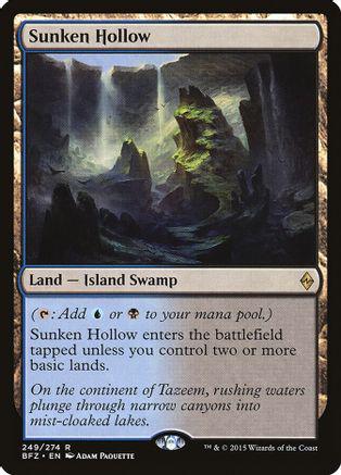 Sunken Hollow #249 Magic Battle for Zendikar