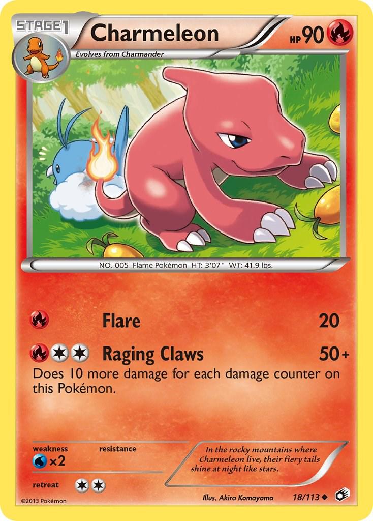 Charmeleon #18 Pokemon Legendary Treasures