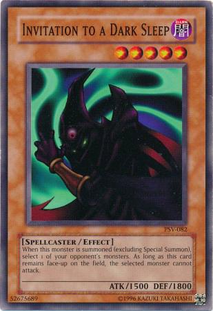 Invitation to a Dark Sleep PSV-082 YuGiOh Pharaoh's Servant