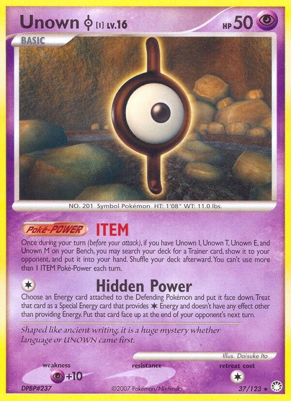 Unown I #37 Pokemon Mysterious Treasures