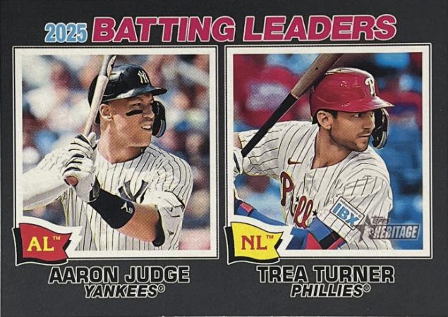 Aaron Judge / Trea Turner [Black Bordered] #1 Prices | 2026 Topps